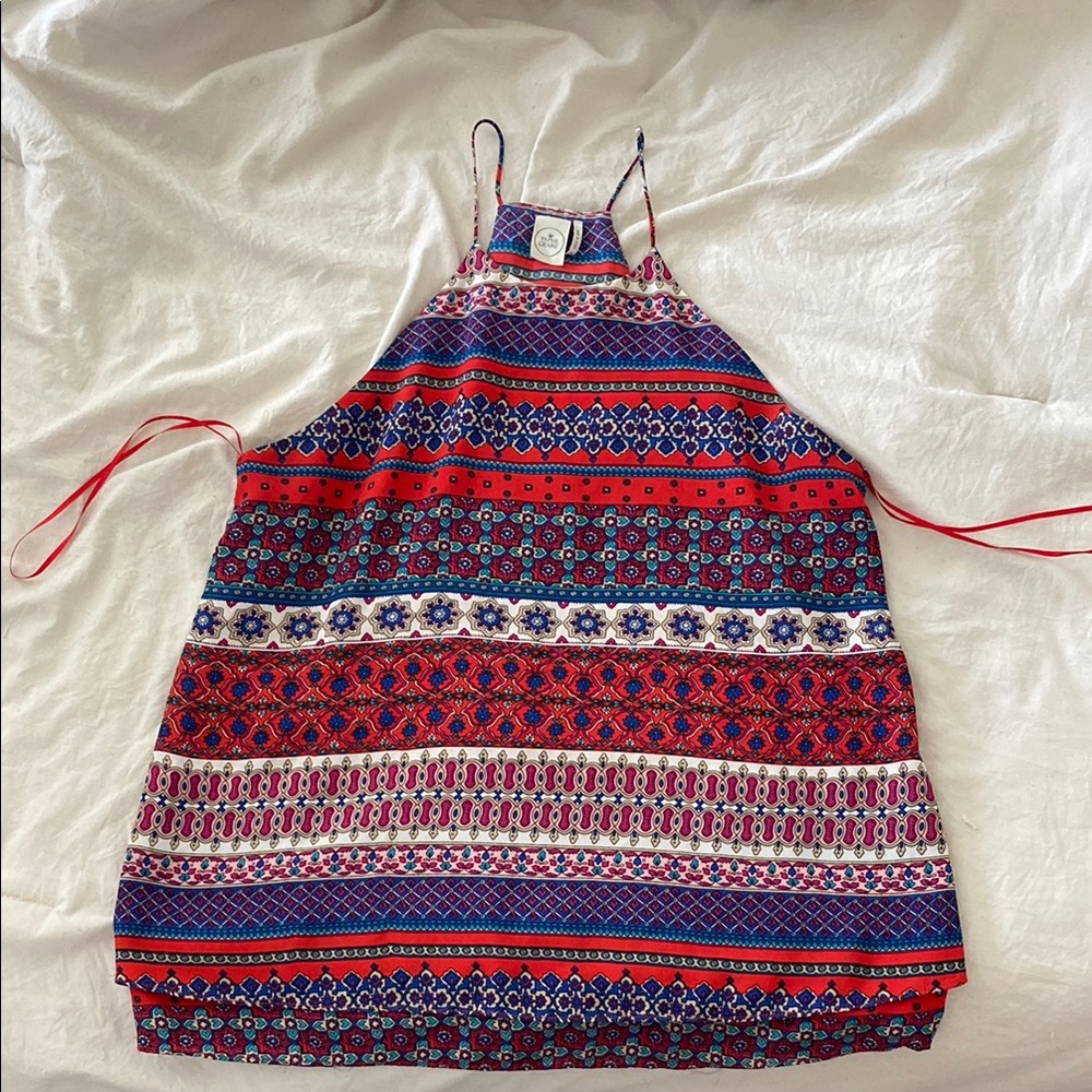 Boho Halter Neck Tank Top